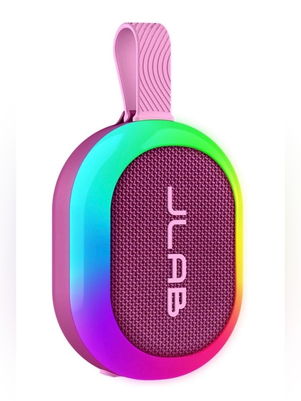 JLab Pop Party Portable Bluetooth Speaker, Mulberry, 8+Hours Playtime IP55 Pink